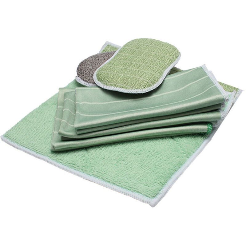 6 Pack Bamboo Microfiber Cleaning Cloths for Glass Bodywork Screens and Smooth Surfaces V1237-ZY-522-0066