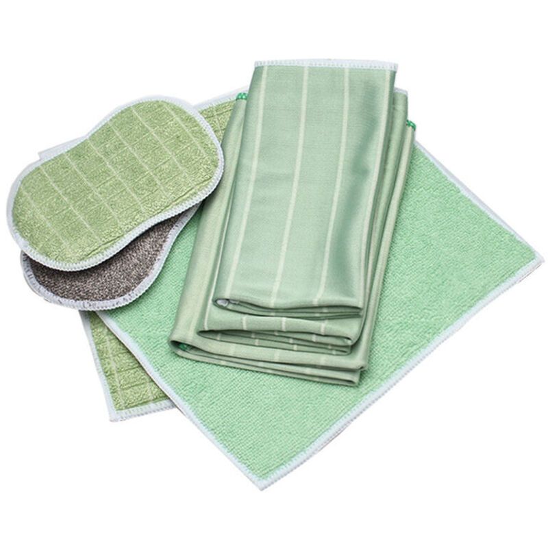 6 Pack Bamboo Microfiber Cleaning Cloths for Glass Bodywork Screens and Smooth Surfaces V1237-ZY-522-0066