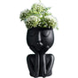 Creative Nordic Face Vase Black Abstract Flower Pot for Succulents and Indoor Plants V1237-ZY-522-0067