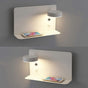 Left Side Adjustable LED Wall Light 12W with USB Charging Switch and 3 Color Temperatures, 330 Degree Rotation V1237-ZY-522-0069