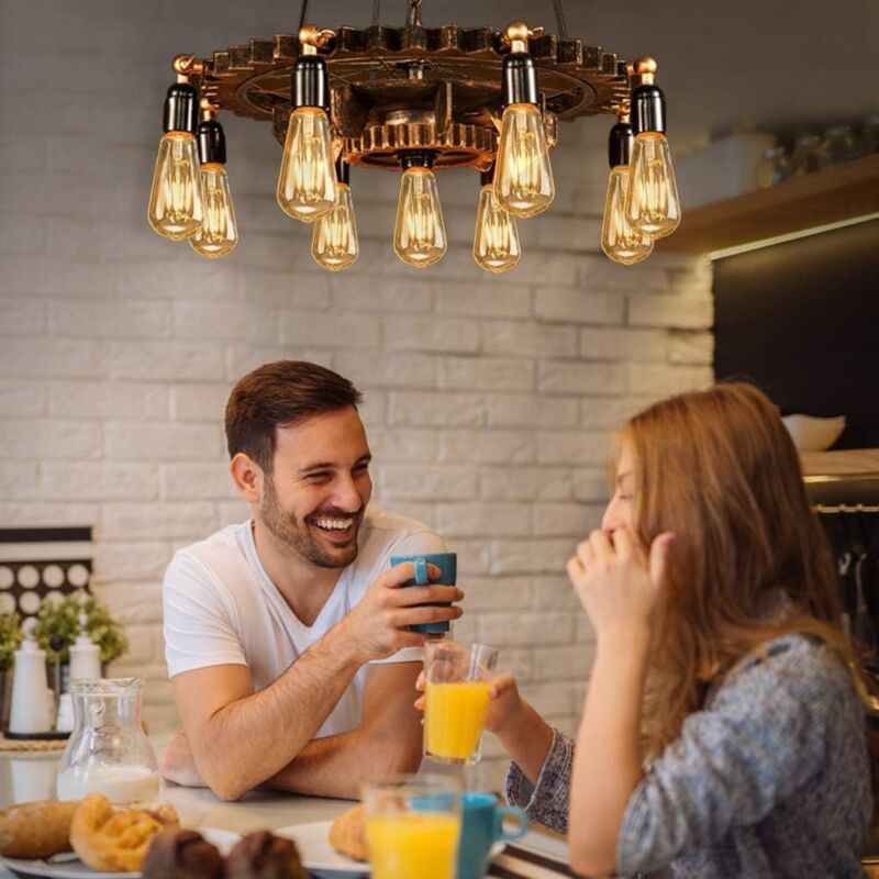 6 Pack E27 LED Edison Bulbs 4W Warm Light Vintage Antique Bulbs for Home Cafe Bar V1237-ZY-522-0080