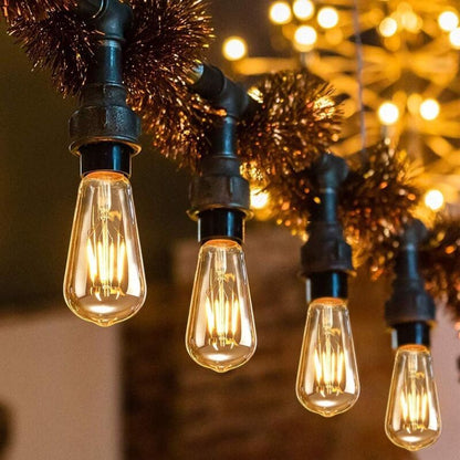 6 Pack E27 LED Edison Bulbs 4W Warm Light Vintage Antique Bulbs for Home Cafe Bar V1237-ZY-522-0080