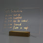 Luminous Transparent Acrylic Writing Board Clear Memo Message Frame Office Decoration, 30 x 20cm V1237-ZY-522-0082