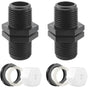 Overflow Tank Bulkhead Nipple with Gasket for 1000 Liter Rain Tank, 25mm 0.75 Inch V1237-ZY-522-0093