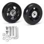 2 Pack Universal Suitcase Replacement Wheels Rubber Silent Multidirectional Luggage Casters, 70 x 19mm V1237-ZY-522-0098