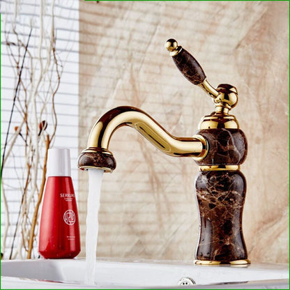 Kitchen Sink Mixer Faucet with Ceramic Handle and High Spout V1237-ZY-528-011
