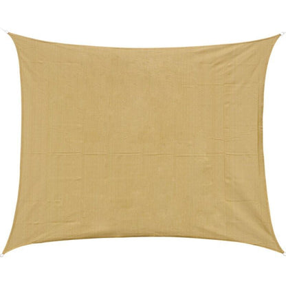 210D Rectangular Shade Sail Solar Canvas Sun Awning Sand, 4 x 6m V1237-ZY-528-012