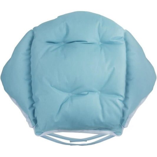 Chair Cushion with Backrest Waterproof Velvet Cover for Garden Straw Rattan Chair, Blue, 40 x 52cm V1237-ZY-528-013