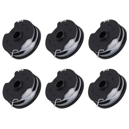 6 Pack Replacement Spools Compatible with Parkside PRTA 20-Li C3 IAN351753 Cordless Trimmer V1237-ZY-528-014