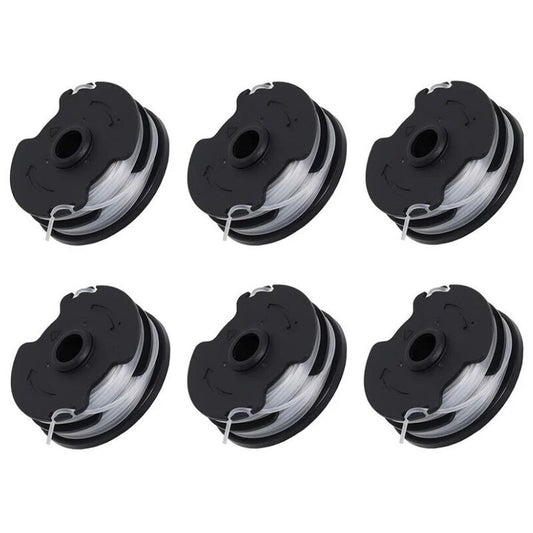 6 Pack Replacement Spools Compatible with Parkside PRTA 20-Li C3 IAN351753 Cordless Trimmer V1237-ZY-528-014