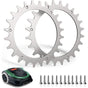 2 Pieces Stainless Steel Cleats, Compatible with Bosch Indego V1237-ZY-528-017