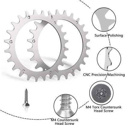 2 Pieces Stainless Steel Cleats, Compatible with Bosch Indego V1237-ZY-528-017