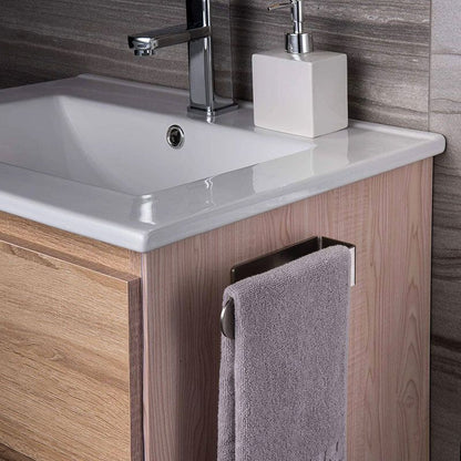 Self Adhesive Stainless Steel Bathroom Towel Bar No Drilling, 23cm V1237-ZY-528-032