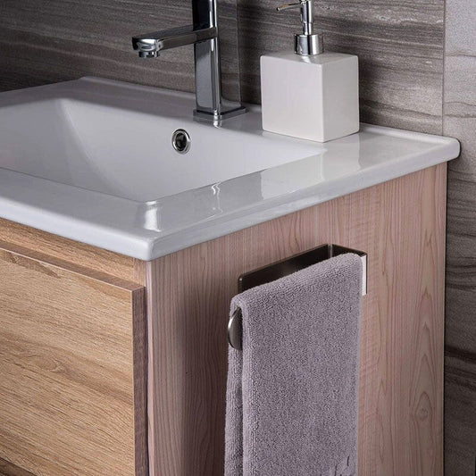 Self Adhesive Stainless Steel Bathroom Towel Bar No Drilling, 23cm V1237-ZY-528-032