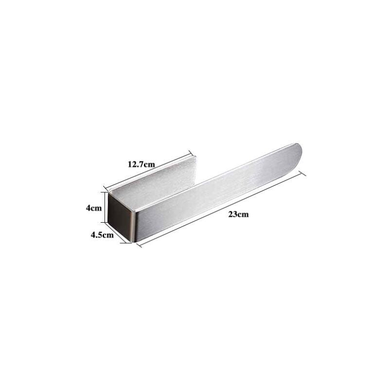 Self Adhesive Stainless Steel Bathroom Towel Bar No Drilling, 23cm V1237-ZY-528-032