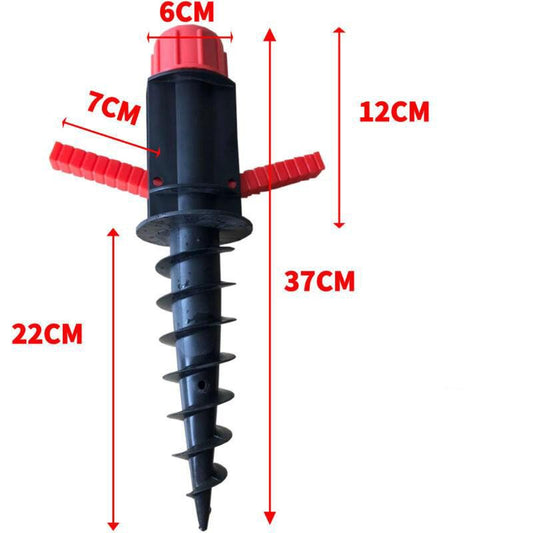 Parasol Support, Parasol Base to Screw Into The Ground, for Beach Sand or Land Parasol Feet, Parasol Hooks, V1237-ZY-528-036