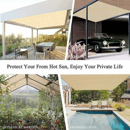Rectangular Shade Net, Outdoor Lightweight Shade Cloth for Awning Pool Garage, Shade Cloth with Heavy Duty V1237-ZY-528-058
