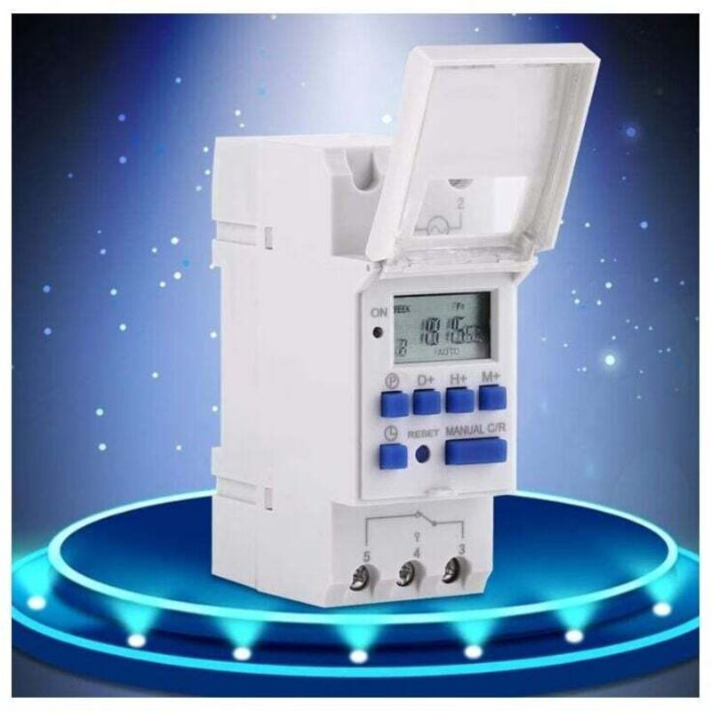 Programmable Digital Timer, Digital Timer, LCD Display, Weekly Digital Timer with Programming, DIN Rail V1237-ZY-528-060