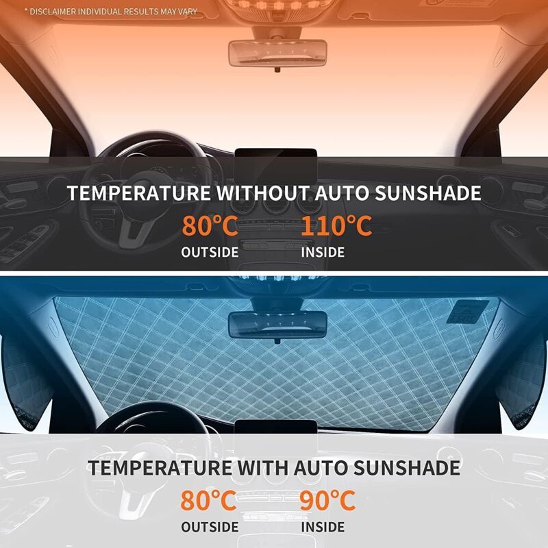 Car Windshield Cover Snow, Ice, Sun, Dust, UV, Water Resistant Car, SUV, All Years, Summer Winter V1237-ZY-528-066