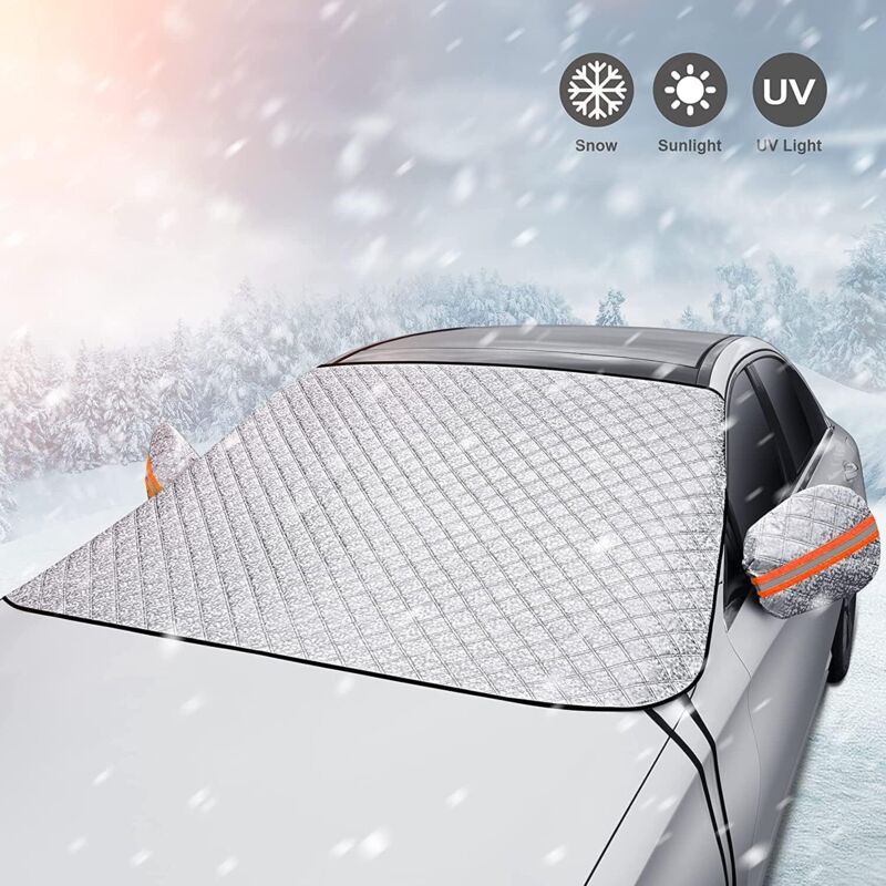Car Windshield Cover Snow, Ice, Sun, Dust, UV, Water Resistant Car, SUV, All Years, Summer Winter V1237-ZY-528-066
