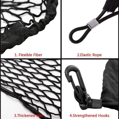 Car Luggage Net, Elastic Nylon Trunk Net Protective Net Multifunction Partition Net for Pet Trunk Storage V1237-ZY-528-070