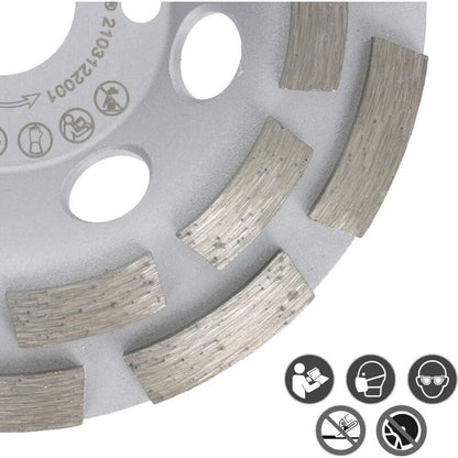 Diamond Plate Grinding Wheel Universal Concrete X Double Row Grinding Wheel, 125mm, 22.2mm V1237-ZY-528-081