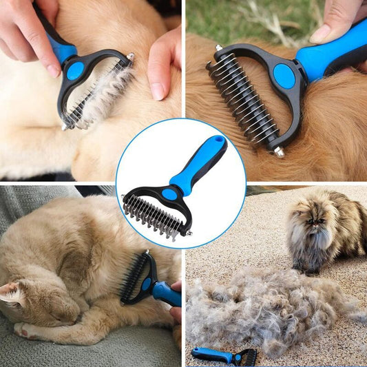 Brush for Dogs and Cats, Undercoat Brush Deshedding for Medium to Long Haired Dogs and Cats, Removes Slightly V1237-ZY-528-082
