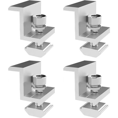 4 Pieces Solar Panel Edge Clamp Brackets for 30mm Module Height V1237-ZY-528-085