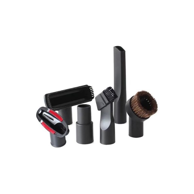 6 Pieces Universal Horse Vacuum Cleaner Brush Adapter Accessories, Black V1237-ZY-528-089