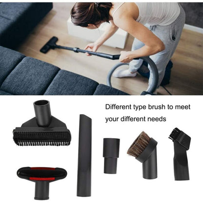 6 Pieces Universal Horse Vacuum Cleaner Brush Adapter Accessories, Black V1237-ZY-528-089
