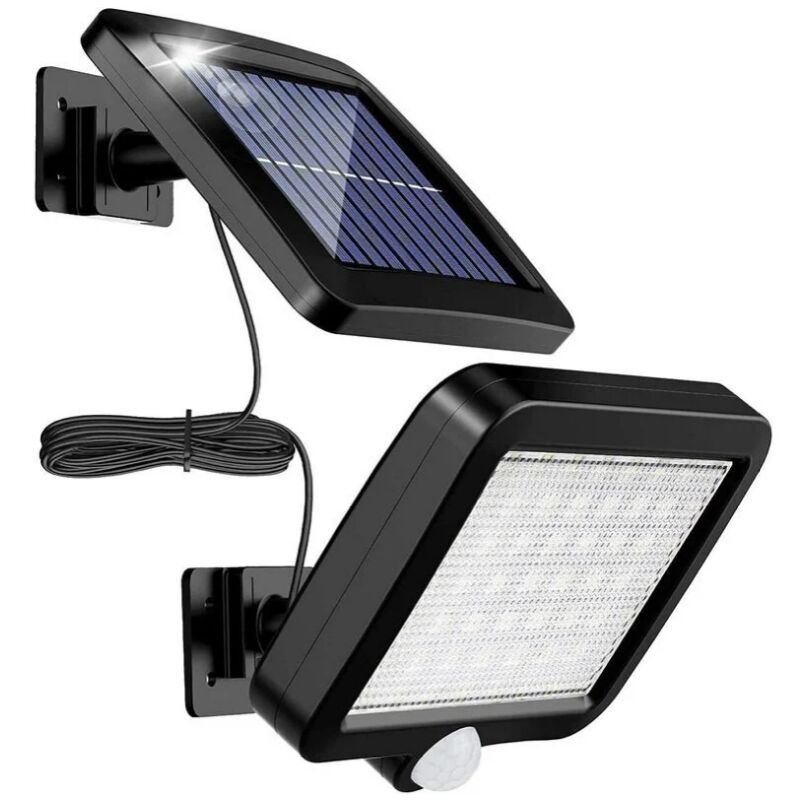 Outdoor Solar Light with 56 LED Motion Sensor IP65 Waterproof 120 Degree Solar Garden Light with Cable, 5m V1237-ZY-528-092