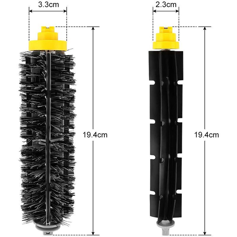 2 Pack Roller Brushes Compatible with iRobot Roomba 585 595 600 605 610 616 620 625 630 650 680 700 Series V1237-ZY-528-093