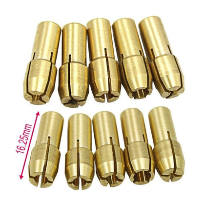 10 Pack Electric Grinder, 3 Jaw Brass Drill Chuck, 3.2mm V1237-ZY-528-095