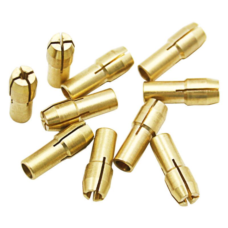 10 Pack Electric Grinder, 3 Jaw Brass Drill Chuck, 1.0mm V1237-ZY-528-096