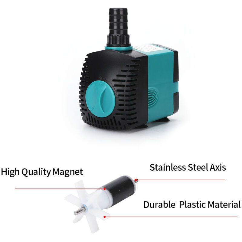 Aquarium Circulating Water Pump Fish Pond Pump Aquarium Side Suction Pump 10w V1237-ZY-528-099