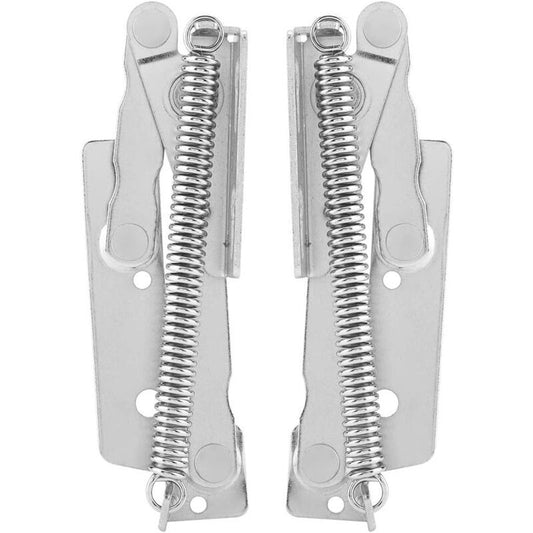 2 Pieces 90 Degree Closet Door Spring Hinge, Carbon Steel Lift up Spring Hinge for Supporting Furniture Doors V1237-ZY-528-100