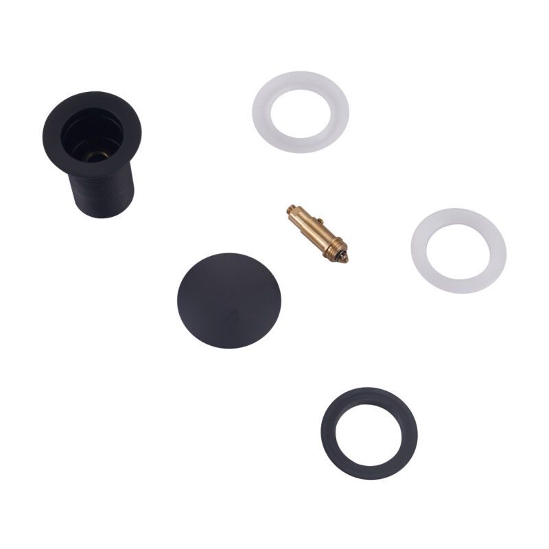 Pop up Drain, Pop up Drain Without Overflow, Universal Pop up Sink Drain, Sink Drain, Black Drain for Sink V1237-ZY-528-104