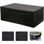 Oxford Rectangular Table Cover for Garden Furniture UV Protection, Black, 215 x 135 x 75cm V1237-ZY-528-110