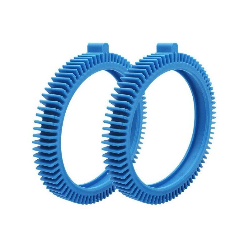 Replacement Tires for Two Piece Pool Cleaner 896584000 143 Blue Front Tires with Dents V1237-ZY-528-114