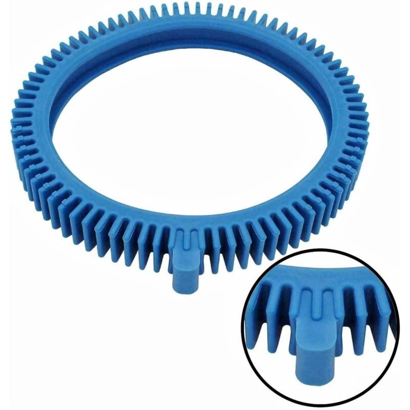 Replacement Tires for Two Piece Pool Cleaner 896584000 143 Blue Front Tires with Dents V1237-ZY-528-114