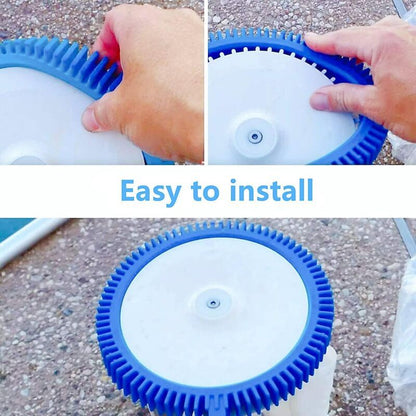 Replacement Tires for Two Piece Pool Cleaner 896584000 143 Blue Front Tires with Dents V1237-ZY-528-114