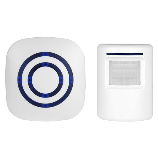Wireless Doorbell Electric Door Chime Kit with 1 Receiver and 1 PIR Motion Detector Visitor Alert Sensor V1237-ZY-528-115