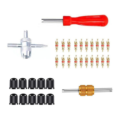 Valve Core Puller Repair Tool Kit, Double and Single Ended Valve Core Puller V1237-ZY-528-123