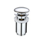Metal Basin Pop up Drain, Slotted Bathroom Sink Drain Stopper, Chrome, Small, Silver V1237-ZY-528-128