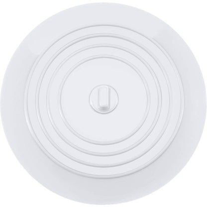 Silicone Bathtub and Kitchen Sink Stopper Universal Drain Plug, White, 15cm V1237-ZY-528-133
