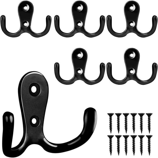 6 Pieces Retro Coat Hook, Retro Coat Hook Wall Coat Rack Vintage Metal Door Hook for Bathroom Kitchen Bedroom V1237-ZY-528-142