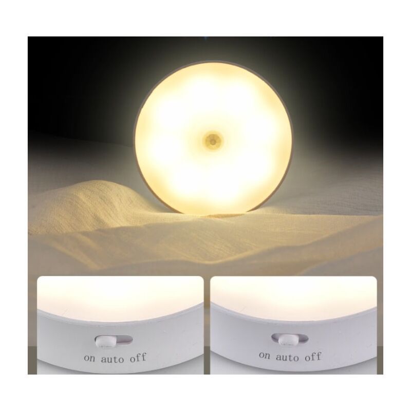 2 Pack Rechargeable Night Light with Motion Sensor Automatic Wall Night Lamp Children s Night Light LED Lamp V1237-ZY-528-143