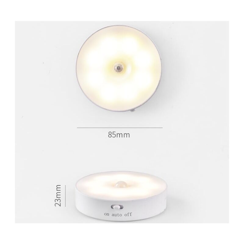 2 Pack Rechargeable Night Light with Motion Sensor Automatic Wall Night Lamp Children s Night Light LED Lamp V1237-ZY-528-143