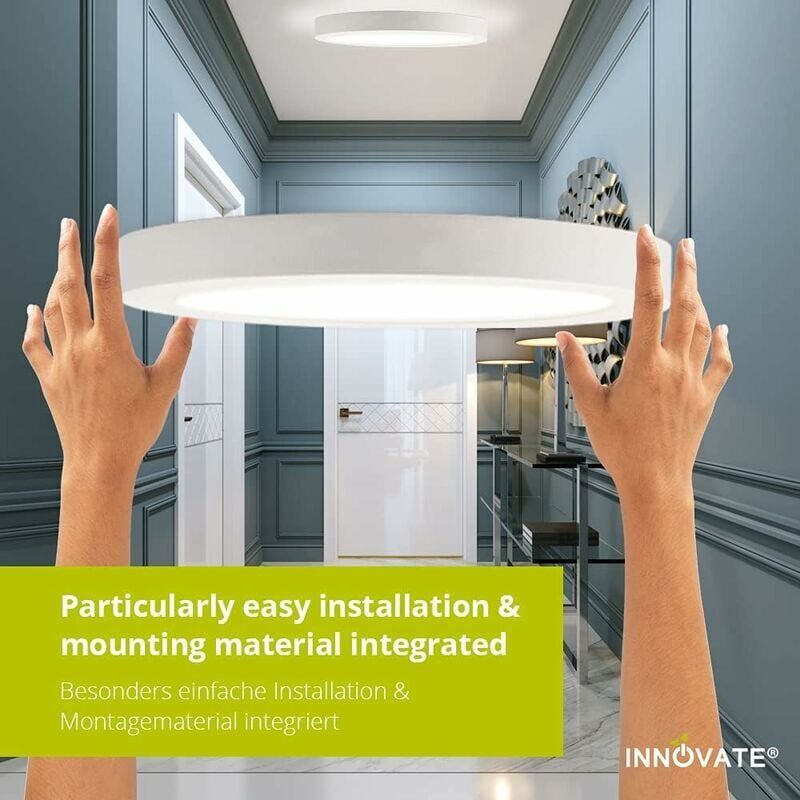 LED Ceiling Light Round Panel Ceiling Lamps Modern Ultra Thin LED Lamp Cool White 6000K Kitchen Room Living V1237-ZY-528-144