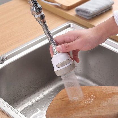 Water Saving Filter Nozzle, 360 Degree Movable Kitchen Faucet Head, 3 Modes Adjustable Shower Head Filter V1237-ZY-528-145